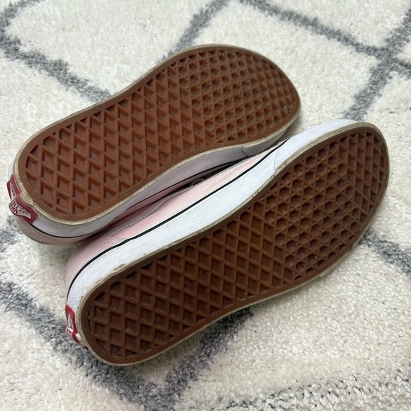 Vans Old Skool Shoes Pink Suede Classic Low Top Sneakers Blushing White - Picture 11 of 12